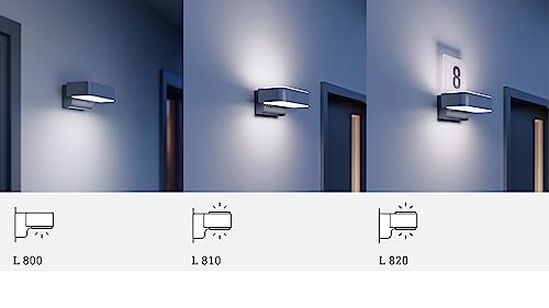Steinel LED Außenleuchte L 810 SC Connect, 160° iHF- Bewegungsmelder, 9.8 W, 3000 K, smarte Wandleuchte, dimmbar, Zeitpläne, silber – Bild 8