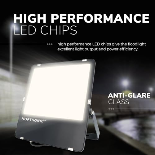 HOFTRONIC - LED Strahler Außen 200W 32000 Lumen 160lm/W 6400K Kaltweiß Flutlicht Außenleuchte Super Bright Fluter Außenstrahler IP65 Scheinwerfer 5 jahre Garantie – Bild 6