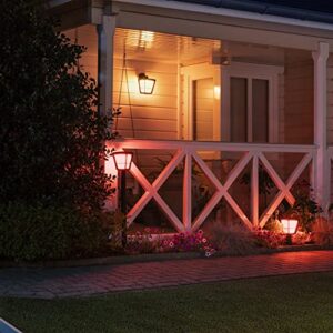 Alternative view of Philips Hue White & Color Ambiance Econic Wandleuchte (abwärts gerichtetes Licht) schwarz 1040lm, für den Aussenbereich, dimmbar, steuerbar via App, kompatibel mit Amazon Alexa (Echo, Echo Dot)
