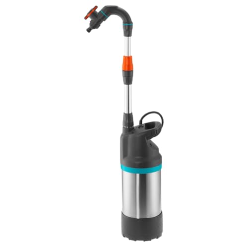 Gardena Regenfasspumpe 4700/2 inox automatic: Tauchdruckpumpe mit integriertem Filter, Fördermenge 4700 l/h, Edelstahl Gehäuse, Regulierventil zur Einstellung der Wassermenge (1766-20) – Bild 3
