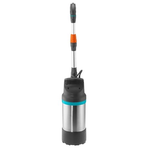Gardena Regenfasspumpe 4700/2 inox automatic: Tauchdruckpumpe mit integriertem Filter, Fördermenge 4700 l/h, Edelstahl Gehäuse, Regulierventil zur Einstellung der Wassermenge (1766-20) – Bild 5