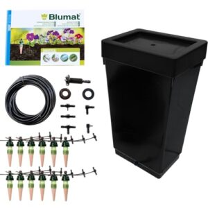 PuraPlants Bewässerungsset für 12 Pflanzen mit 47 L Tank – inkl. original Tropf-Blumat 3 Meter Set