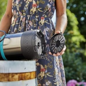 Alternative view of Gardena Regenfasspumpe 4700/2 inox mit Kabel: Tauchdruckpumpe mit integriertem Filter, Fördermenge 4700 l/h, rostfreies Gehäuse, Regulierventil zur Einstellung der Wassermenge (1764-20)