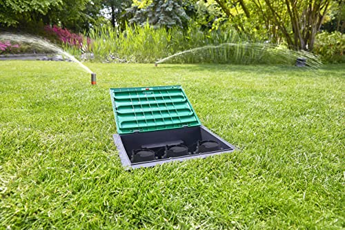 Gardena Ventilbox V3: Bodeneinbaudose für den unterirdischen Einbau von Bewässerungsventilen, einfacher EIN- und Ausbau, mit Kindersicherung (1255-20) – Bild 2