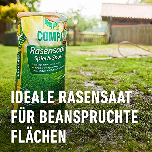 Compo Rasensaat Spiel und Sport, Universelle Rasenmischung, 8 kg, 400 m² – Bild 3