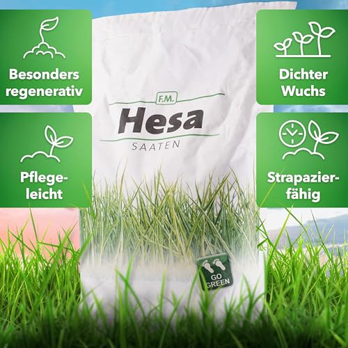 Hesa Gebrauchsrasen 5 kg für 200 m², RSM 2.3, Sport- und Spielrasen, schnellkeimende Premium Rasensamen, Grassamen strapazierfähig und robust in Profiqualität – Bild 5
