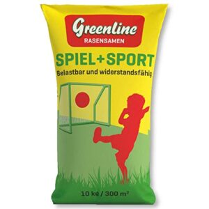 Sport- und Spiel-Rasen 10Kg für 300m² Spielrasen Rasensamen Saatgut