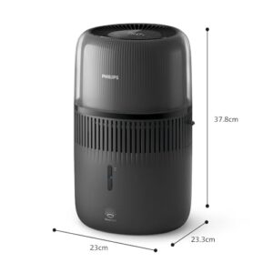 Alternative view of Philips 5000 Series Smart Verdunstungsbefeuchter für 45m², 12dB Ultra-leise, Schlafmodus, 99% weniger Bakterien mit NanoCloud, 300 ml/h, 4,5L Tank, Feuchtigkeitssensor, Timer, Schwarz (HU5600/03)