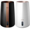 Philips Luftbefeuchter 3000 Serie HU3918/10, schwarz & Series 3000 Luftbefeuchter für Räume bis 45 m², NanoCloud-Technologie, 3 Geschwindigkeitsstufen, Sleep-Modus, 3-Liter-Tank (HU3916/10)