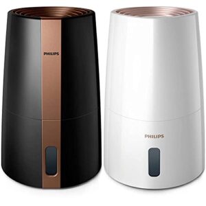 Philips Luftbefeuchter 3000 Serie HU3918/10, schwarz & Series 3000 Luftbefeuchter für Räume bis 45 m², NanoCloud-Technologie, 3 Geschwindigkeitsstufen, Sleep-Modus, 3-Liter-Tank (HU3916/10)