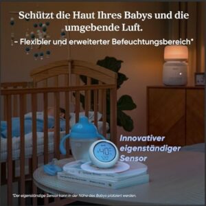 Alternative view of Levoit Sprout Verdunstungsluftbefeuchter, 3,8L für baby Schlafzimmer Kinderzimmer, 26dB leise, 36H, Smart Humidifier mit Blaulichtfreiem Nachtlicht, separater Sensor, Auto Dry, Auto Mode, weiß