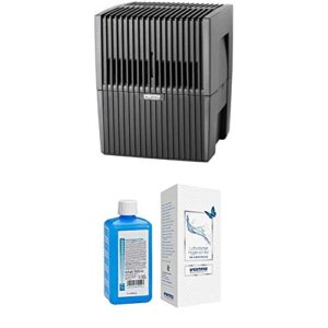 Venta LW15 Original Luftbefeuchter, für Räume bis 25 qm, anthrazit/metallic Hygienemittel 500 ml