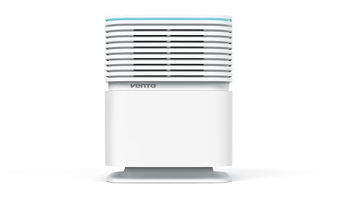 Venta Luftbefeuchter AH730, leise 24 dB(A), energieeffizient 5 Watt, hygienische Kaltverdunstung ohne Filter, 490 ml/h, 6 l-Tank, bis 70 m²/175 m³, App- und Sprachsteuerung, Weiss