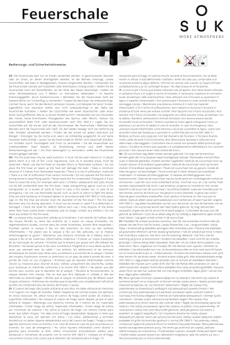 SOUK ONE Feuerschale Kreta 100 cm, Feuerschale - Feuerstelle für den Garten, Terrasse und Balkon, Feuertonne und Feuerkorb (Ø 100cm Kreta) – Bild 7