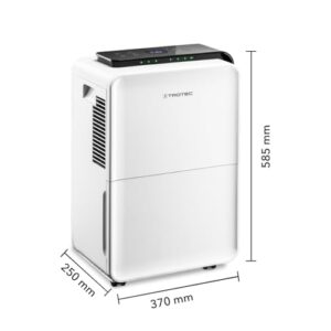 Alternative view of TROTEC Luftentfeuchter elektrisch TTK 99 HEPA – Leistung 31 L/Tag – Fläche 90 m² / 230 m³ – 2in1 Luftreiniger mit HEPA Filter