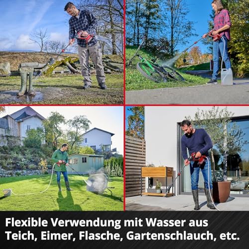 Einhell Akku-Druckreinigerpistole HYPRESSO 18/24-1 Power X-Change (18 V, 24 bar, Mobile Reinigung und Bewässerung, 240 L/h, inkl. Zubehör, ohne Akku & Ladegerät) – Bild 9