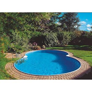 Alternative view of Poolprofi Stahlwandbecken Kreta achtform 3,60m x 6,25m x 1,20m Einzelbecken Folie 0,6mm blau
