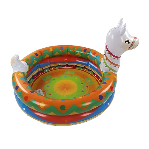 Fockety Schwimmbad, Verdicktes PVC Faltbar Auslaufschicheres Design Baby-Schwimmbad Lustige Tierform Weiches Maches Maches Tragbares Aufblasbares Schwimmbad für Family Hinterhof DRALLENEN – Bild 9