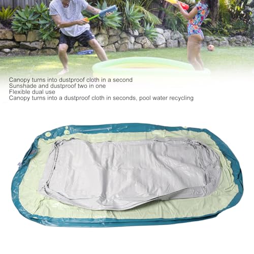 Keenso Verdickter Blasenpool mit Baldachin Zum Sicheren Spaß Schwimmen - Geeignet für den Heimgebrauch mit PVC -Material Geeignet – Bild 2