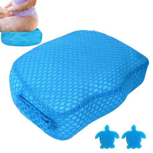 Kissen Sitz - Erhöhungssitz Für Erwachsene - rutschfeste 3D-Luftnetz-Auflage Ohne Auftrieb Für Garten Entspannung Outdoor Camping Ausflüge