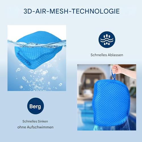Kissen Sitz - Erhöhungssitz Für Erwachsene - rutschfeste 3D-Luftnetz-Auflage Ohne Auftrieb Für Garten Entspannung Outdoor Camping Ausflüge – Bild 6