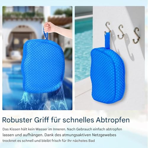 Kissen Sitz - Erhöhungssitz Für Erwachsene - rutschfeste 3D-Luftnetz-Auflage Ohne Auftrieb Für Garten Entspannung Outdoor Camping Ausflüge – Bild 7