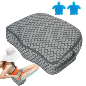 Kissen Sitz,Spa Sitzerhöhungskissen Für Erwachsene - Schwimmfest rutschfest 3D Luftnetz Sitzauflage Für Außenpool Entspannung Badezimmer