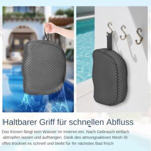 Alternative view of Yabauuop Spa Sitzauflagen Für - Erhöhungssitz Für Erwachsene - rutschfeste 3D-Luftnetz-Auflage Ohne Auftrieb Für Garten Entspannung Outdoor Camping Ausflüge
