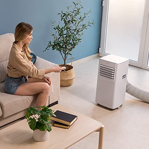 Cecotec Tragbare Klimaanlage mit Fernbedienung ForceClima 7100. 7000 BTU, LED -Bildschirm, 4 Modi, 2 Geschwindigkeiten, Abdeckung von bis zu 15 m2 – Bild 2