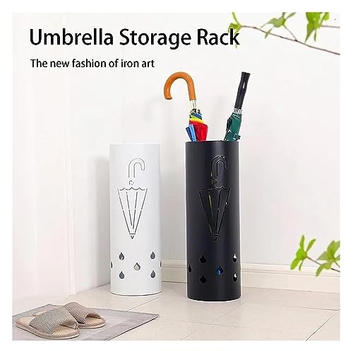 QHQQXN Regenschirmständer, Regenschirmhalter für den Innenbereich, freistehender Regenschirmbehälter, Stockhalter für Regenschirm, Gehstock, Regenschirm, Eimer, Halle – Bild 3
