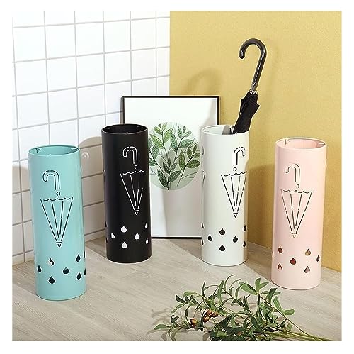 QHQQXN Regenschirmständer, Regenschirmhalter für den Innenbereich, freistehender Regenschirmbehälter, Stockhalter für Regenschirm, Gehstock, Regenschirm, Eimer, Halle – Bild 4