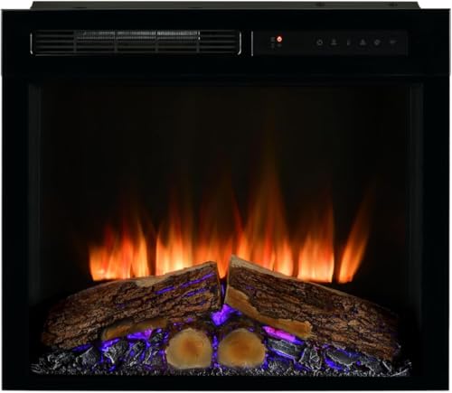Dimplex Spark Elektrokamin Einsatz 23" - Wandkamin - Elektrokamin mit Heizung - LED Kamin mit Optiflame Flammeneffekt, Einstellbarer Flammengeschwindigkeit und Helligkeit - Mit Timer und Fernbedienung