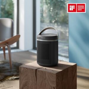 Alternative view of Philips 3000 Series Energy Efficient Connected Fan Heater 2000W, bis zu 50% Energieeinsparung mit Eco AI, leise 24 db(A), 5 Sicherheitsfunktionen, 45°-Oszillation, dunkelgrau (CX3120/01)
