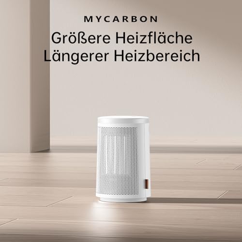 MYCARBON Heizlüfter Bad 900W/1500W Heizlüfter Energiesparend leise Thermostat 8H Timer 60°Oszillation mit Kippschutz Überhitzungsschutz Keramik Heizlüfter für Badzimmer Wohnzimmer – Bild 2