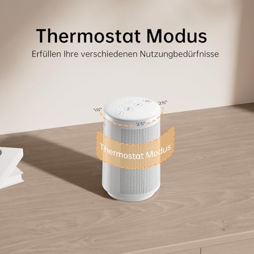 MYCARBON Heizlüfter Bad 900W/1500W Heizlüfter Energiesparend leise Thermostat 8H Timer 60°Oszillation mit Kippschutz Überhitzungsschutz Keramik Heizlüfter für Badzimmer Wohnzimmer – Bild 6