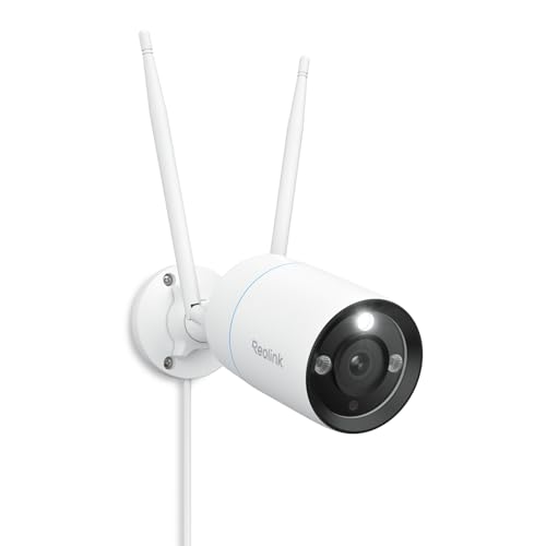 Reolink 4K Wi-Fi 6 Überwachungskamera, 5/2,4 GHz WLAN Kamera Outdoor mit IP67 Metallgehäuse, Menschen-/Fahrzeug-/Haustiererkennung, Farbnachtsicht, 2-Wege-Audio, 24/7-Aufzeichnung, RLC-810WA