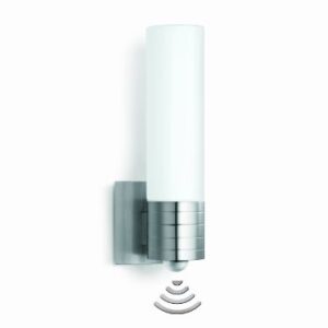 Alternative view of Steinel Sensor Außenleuchte L 260 S, 9.87 W LED Lampe, 240° Bewegungsmelder, 12 m Reichweite, 703 lm, Edelstahl, Weiß