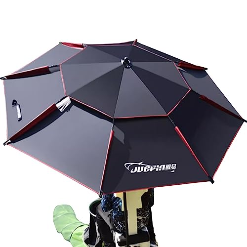 EMISOO Großer Strandschirm 200/220/240/260cm Angelschirm Windfest UV Schutz Sonnenschirm Im Freien Kippbarer Regenschirm Für Picknick, Angeln, Wandern (Size : 260cm/8.5ft)
