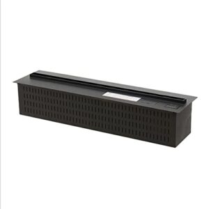 Wasserdampf Elektrischer Kaminofen Wasserdampf Kamin Einbau Elektrischer Kamin 39,3 Zoll Länge 3D zerstäubte Kamine mit Fernbedienung, Metallplatte, Schwarz Elektronik,