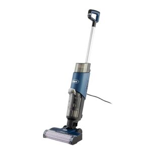 Shark HydroVac Kabelgebundener Nass Trockensauger, antimikrobieller Bürstenrolle, Mehrzwecklösung geruchsneutralisierend, 7,6m Kabel, selbstreinigender Bodenreiniger, saugt & wischt, Blau WD100EU