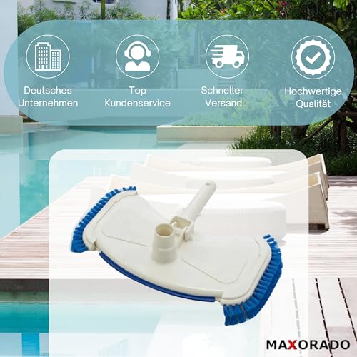 Maxorado Premium Poolsauger Düse Bodendüse Bodensauger Pooldüse I Reinigung Zubehör Pools Schwimmbecken I Pool Sauger Bodenbürste Bürste kompatibel mit Intex kompatibel mit Bestway – Bild 5