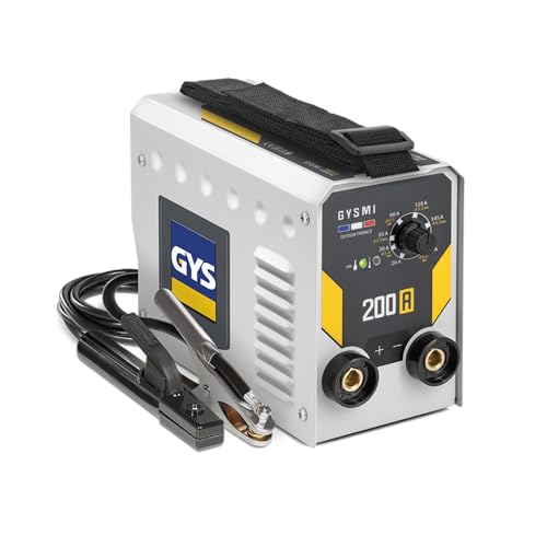 GYS, GYSMI 200 A, Schweißgerät mit überzogener Elektrode, 200 A, einphasig, 230 V (MMA), Arc Force, Antiticking, Hot Start, mit Elektrodenhalter, Massekabel