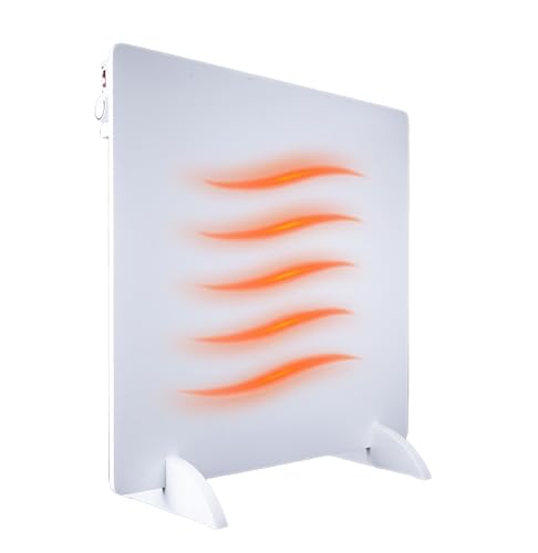 Silvergear® Infrarotheizung Standgerät 425W | Infrarotheizung Energiesparend | Infrarot Heizung Heizplatte mit Überhitzungsschutz | Heizen Sie Ihr Haus und Sparen Sie Energie | Infrarotpaneele