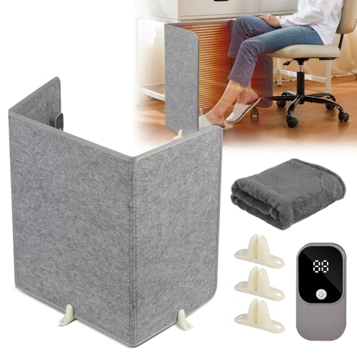 Peviasot Haushaltsgeräte Infrarot Panel,Faltbares Heizung mit Timer,mit 3-Stufen (60°/55°/50°C), 165 Watt Infrarot Tischheizung