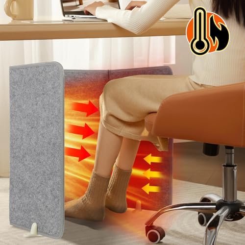 Peviasot Haushaltsgeräte Infrarot Panel,Faltbares Heizung mit Timer,mit 3-Stufen (60°/55°/50°C), 165 Watt Infrarot Tischheizung – Bild 7