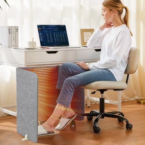 Peviasot Haushaltsgeräte Infrarot Panel,Faltbares Heizung mit Timer,mit 3-Stufen (60°/55°/50°C), 165 Watt Infrarot Tischheizung – Bild 8