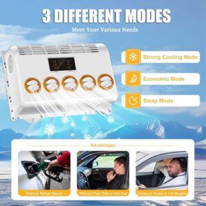 Alternative view of Universal-Klimaanlage 12 V/24 V – elektrische Klimaanlage für LKW, Wohnmobile, Lieferwagen und Wohnmobile