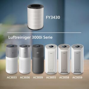Alternative view of Philips Original Ersatzfilter für Luftreiniger der 3000i Serie, AC3033, AC3036, AC3039, AC3055, AC3058, AC3059, HEPA NanoProtect Aktivkohle, 36 Monate Lebensdauer (FY3430/30)