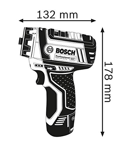 Bosch Professional 12V System Akku Bohrschrauber GSR 12V-15 FC - FlexiClick System (inkl. 2x 2.0Ah Akku, Ladegerät GAL 12V-40, 4x Aufsätze, L-BOXX) – Bild 3