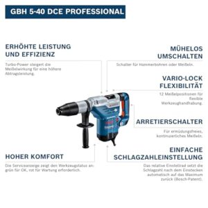 Alternative view of Bosch Professional Bohrhammer GBH 5-40 DCE (SDS Plus, inkl. Zusatzhandgriff, Handwerkoffer)